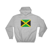 reppin Jamaica Hooded Sweatshirt graphics on the back - Thumbnail 5