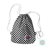 Free Shipping-CHECKER DRAWSTRING BAG - Thumbnail 1