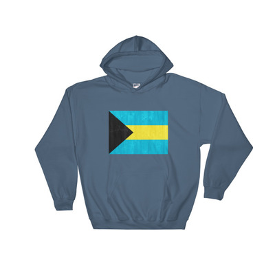 Reppin bahamas hooded sweatshirt graphic on the front
