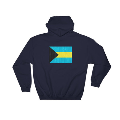 Reppin bahamas hooded sweatshirt graphic on the back