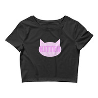 "Kitten" Babygirl Crop Tee - Thumbnail 1