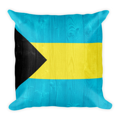 Bahamas square throw away pillow