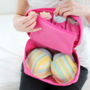 HOT PINK Color Travel Use Multiple Pocket Packing Pouch Good for Underwear - Thumbnail 2