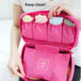 HOT PINK & NAVY BLUE Color Travel Use Multiple Pocket Packing Pouch Good for Underwear - Thumbnail 1