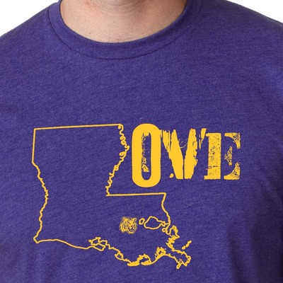 Love l.s.u unisex tee 