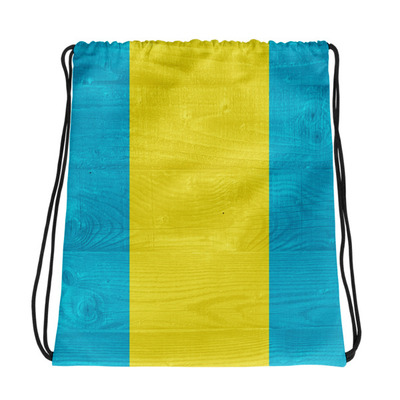 Bahamas design by merchant t'ees drawstring bag