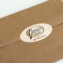 Free DHL shipping 500 Custom Oval Stickers