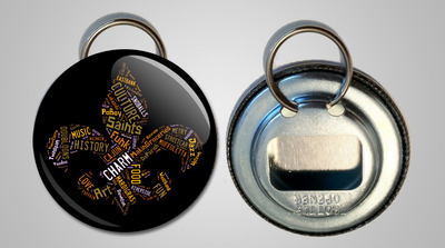 The "Hawt" of N.O.L.A. keychain bottle opener