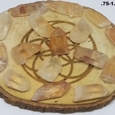 Tangerine quartz points