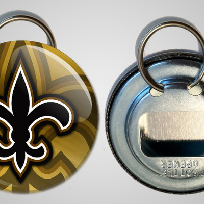 New orleans saints keychain bottle opener