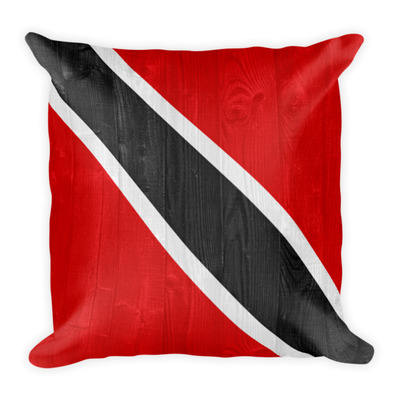 Trinidad & tobago design square throw pillow 