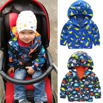 Multicolor Dinosaur Jacket - Thumbnail 3