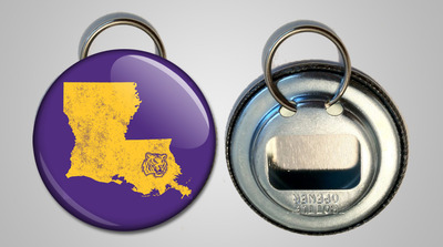 Louisiana Tigers keychain bottle opener