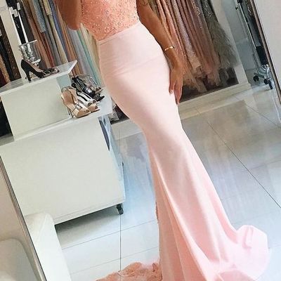 Charming prom dress,beaded prom dress,long prom dress,mermaid prom dress,lace evening dress,pd3900200