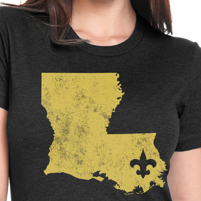 True saints fan ladies tee