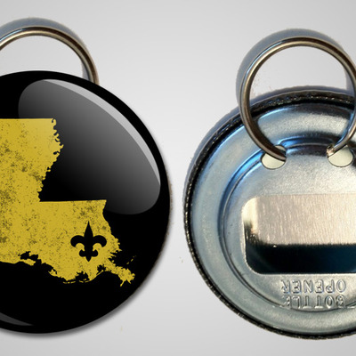 True saints fans keychain bottle opener