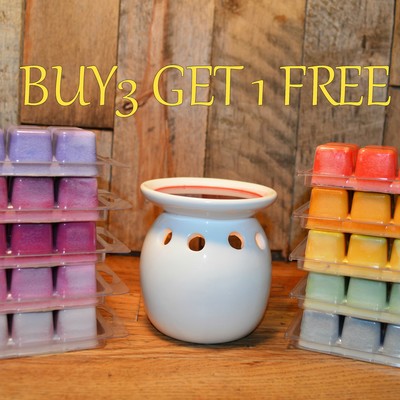 Buy 3 get 1 free clamshell wax melts