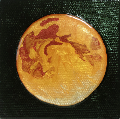 Portents of Change II | Mixed Media | 3"x3" Original Painting