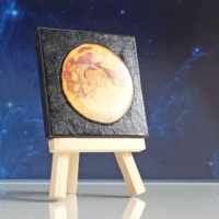 Portents of Change II | Mixed Media | 3"x3" Original Painting - Thumbnail 3