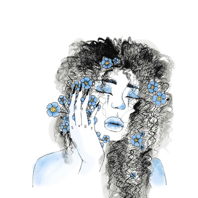 Forget-me-not (8.5x11 fine art print)