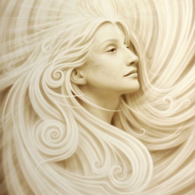 Aura and the morning wind 