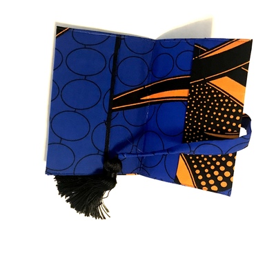 Sale! passport cover - cobalt, orange