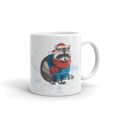 Holiday raccoon ☆ mug