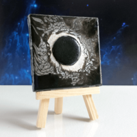 A Foreshadowing II | Mixed Media | 3"x3" Original Painting - Thumbnail 2