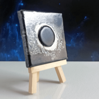 A Foreshadowing II | Mixed Media | 3"x3" Original Painting - Thumbnail 3