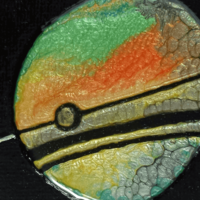 Saturn Returns III | Mixed Media | 3"x3" Original Painting - Thumbnail 1