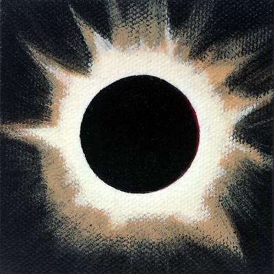 A foreshadowing i | acrylic on canvas | 3"x3" original painting