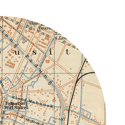 Bangkok - city poster - city map poster print