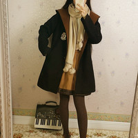 Pom pom checkered scarf - Thumbnail 4