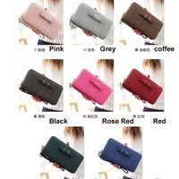 High Quality Bowknot design Women Long Wallet Card Holder Cellphone Pocket Money Bag Clutch - Thumbnail 2