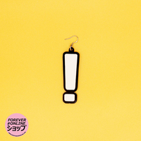 PUNCTUATIONS MARK EARRINGS - Thumbnail 4