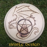 Wood Burned Plaque Commission - Thumbnail 1