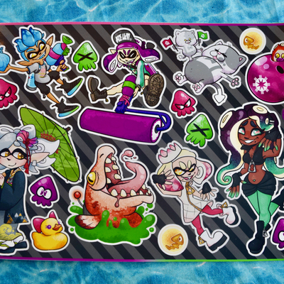 Splatoon 2 sticker sheet - Thumbnail 3