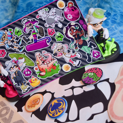Splatoon 2 sticker sheet