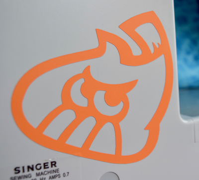 Orange Firefin Logo Decal (Splatoon)