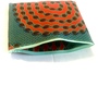 SALE! Zip top clutch- red teal-2