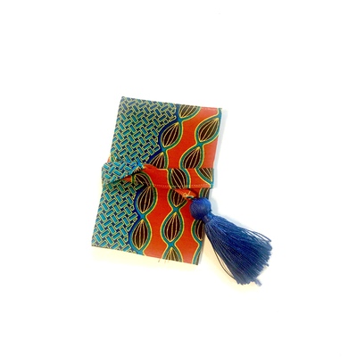 Passport cover - red teal