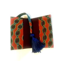 Passport cover - red teal - Thumbnail 1