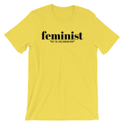Not Like Lena Short-Sleeve Unisex T-Shirt yellow and white