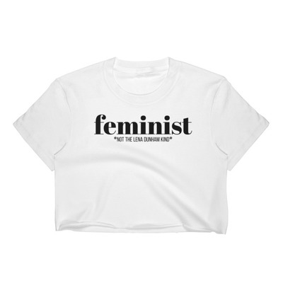 Not like lena white crop top