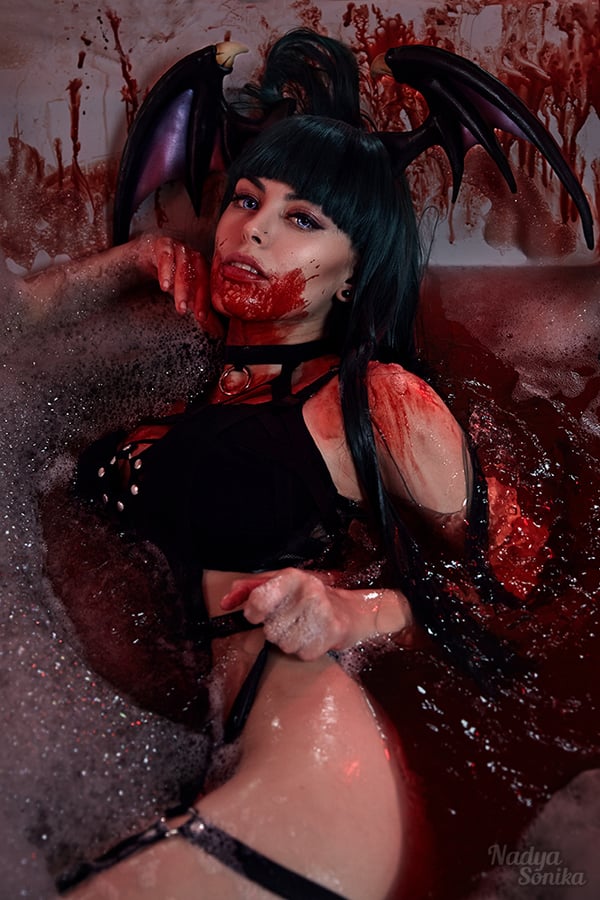 Nadyasonika as Morrigan (from Darkstalkers) - 8.5 x 11