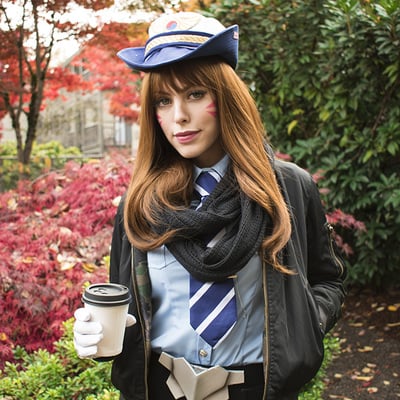 Nadyasonika as officer d.va (from overwatch) - 8.5 x 11