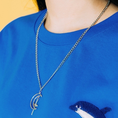 Moon and cross necklace - Thumbnail 5