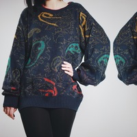 RESERVED FOR @instarosiee - Vintage 90s "Hocus Pocus" Slouchy Knit Sweater  - Thumbnail 1