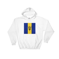 reppin Barbados design Hooded Sweatshirt graphics on the front - Thumbnail 1