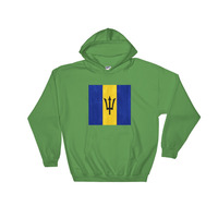 reppin Barbados design Hooded Sweatshirt graphics on the front - Thumbnail 5